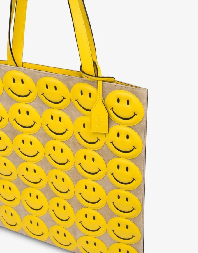 Sac cabas en daim Smiley® intégral
