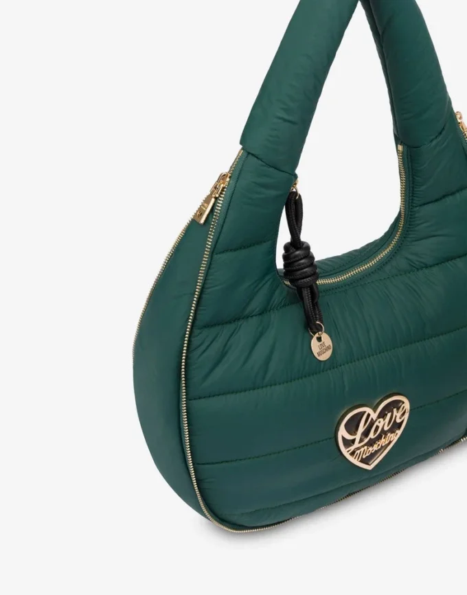 Sac hobo en nylon matelassé Sac hobo en nylon matelassé