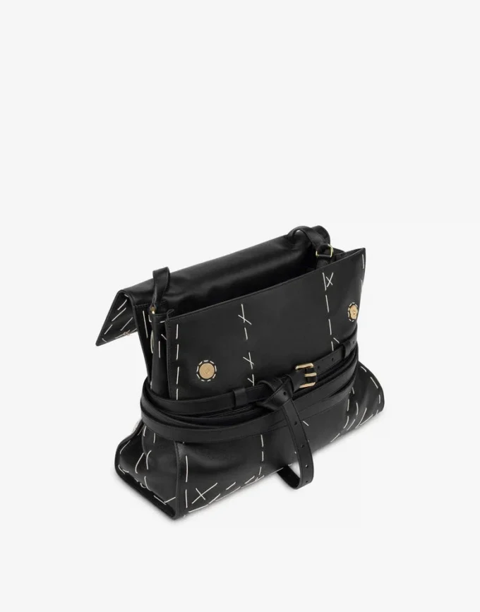 Sac à main moyen Tie Me de Moschino Sac à main moyen Tie Me de Moschino