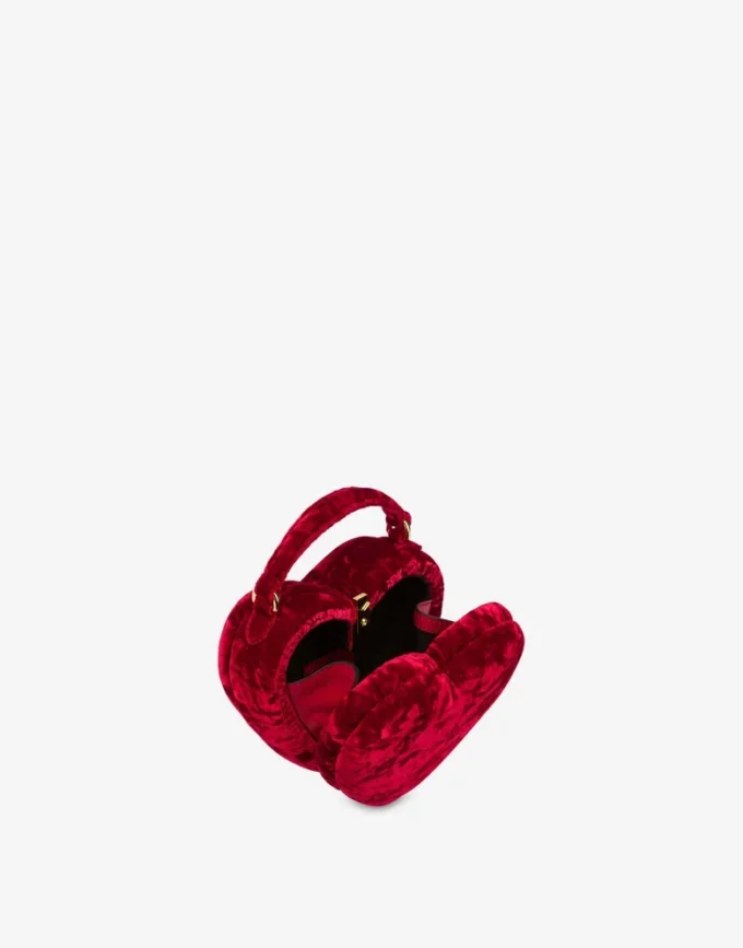 Sac Moschino Love Me en velours