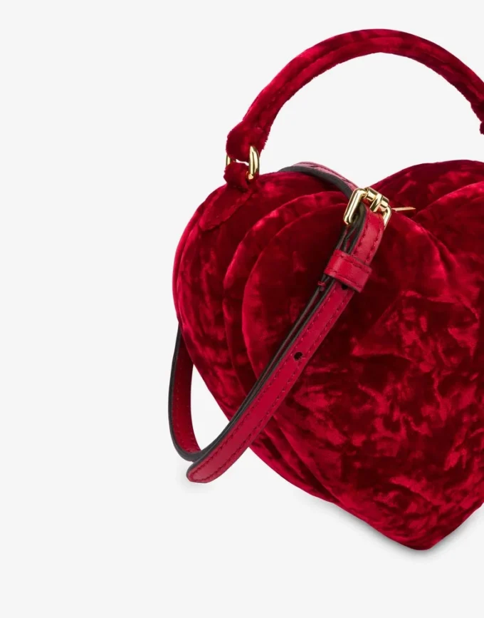 Sac Moschino Love Me en velours