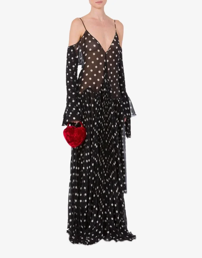Sac Moschino Love Me en velours