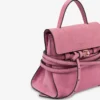 Sac Moschino Tie Me en daim Small