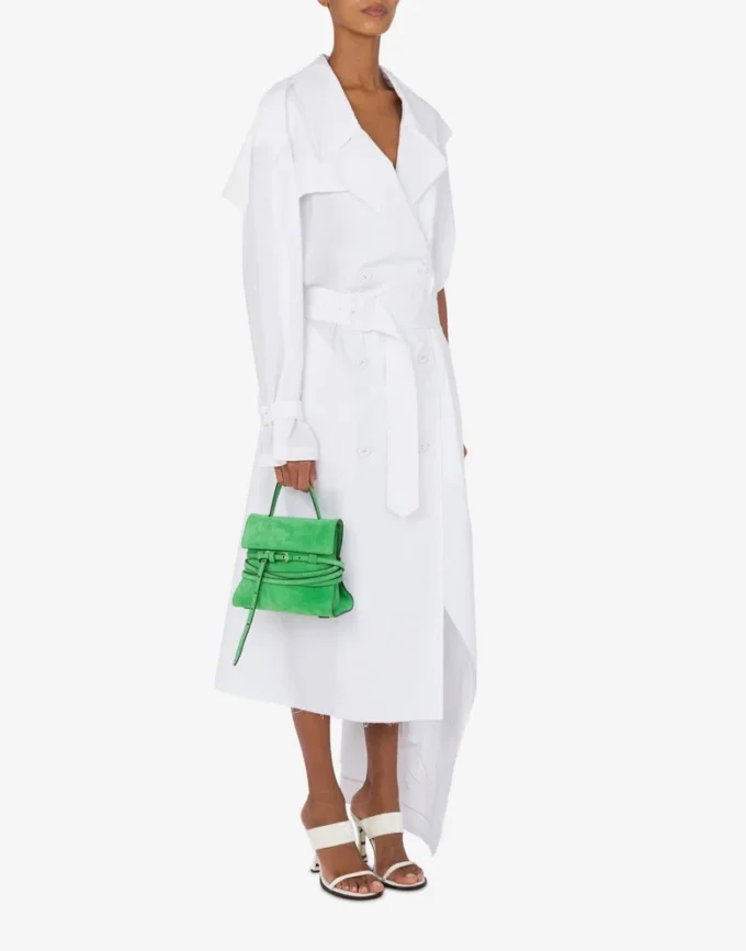 Sac Moschino Tie Me en daim Small