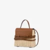 Sac Moschino Tie Me en rotin Petit