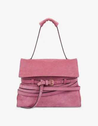 Sac Tie Me Moschino en daim Medium