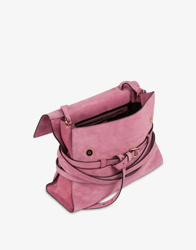Sac Tie Me Moschino en daim Medium Sac Tie Me Moschino en daim Medium