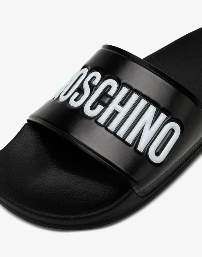 Sandales de piscine en caoutchouc avec logo