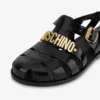 Sandales en plastique avec logo Lettering