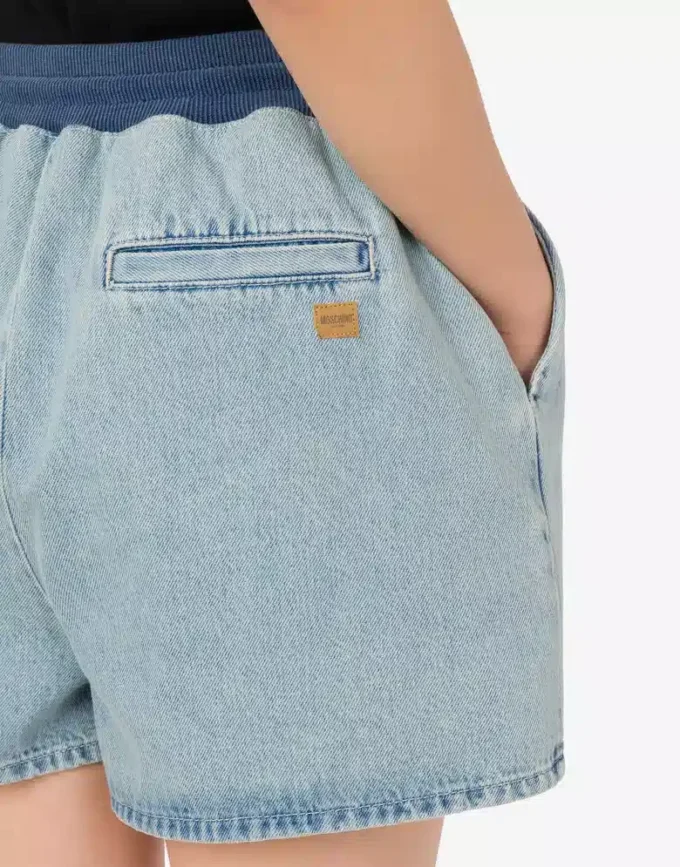 Short en denim de coton Short en denim de coton