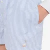 Short en popeline rayé Broderie oie