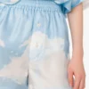 Short en twill de soie Nuage d&rsquo;archives