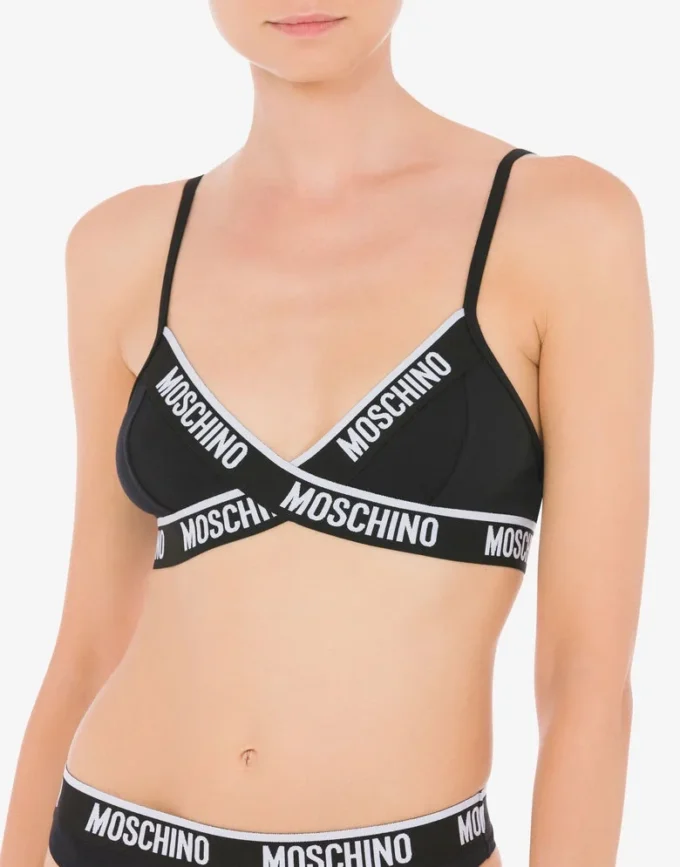 Soutien-gorge à bande élastique avec logo