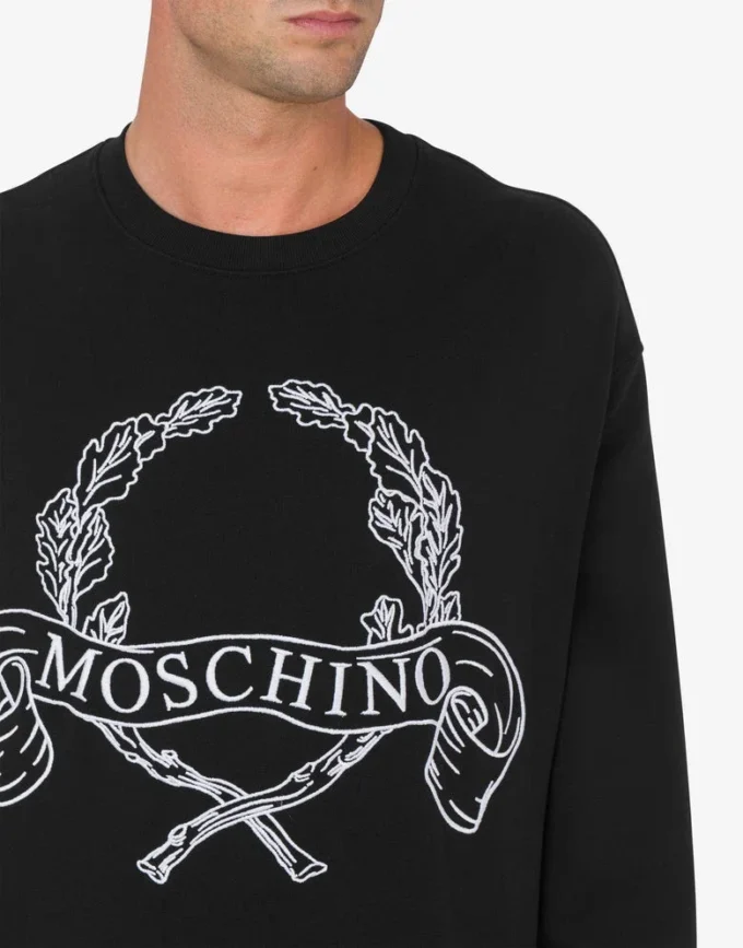 Sweat-shirt Broderie couronne de laurier