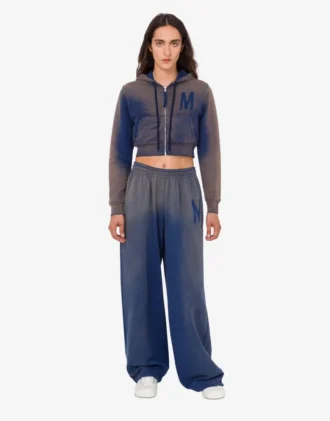 Sweat-shirt court imprimé en coton biologique