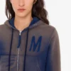 Sweat-shirt court imprimé en coton biologique