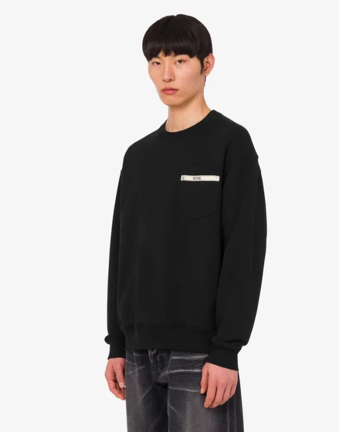 Sweat-shirt en coton biologique brodé