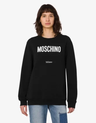 Sweat-shirt en coton biologique imprimé