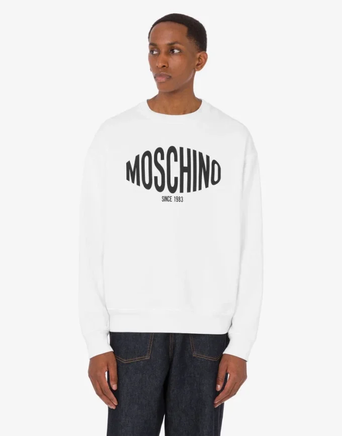 Sweat-shirt en coton biologique imprimé