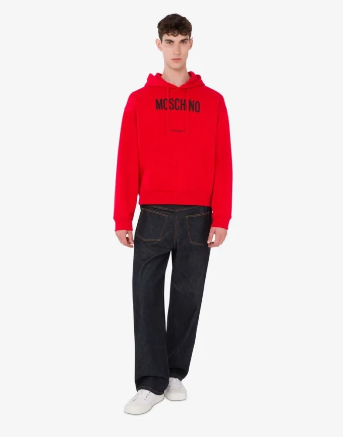 Sweat-shirt en coton biologique imprimé