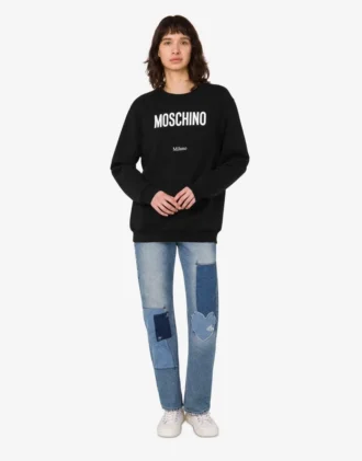 Sweat-shirt en coton biologique imprimé