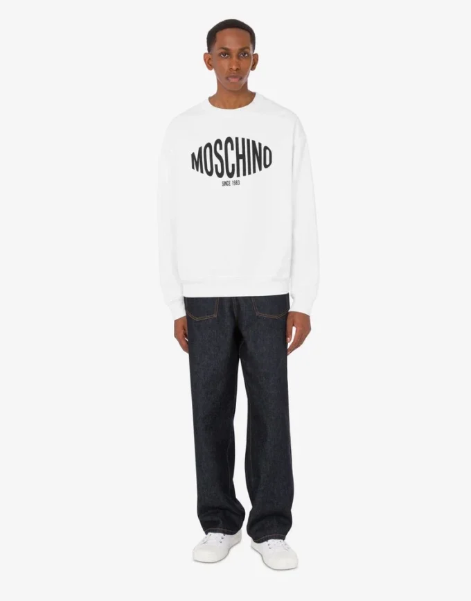 Sweat-shirt en coton biologique imprimé