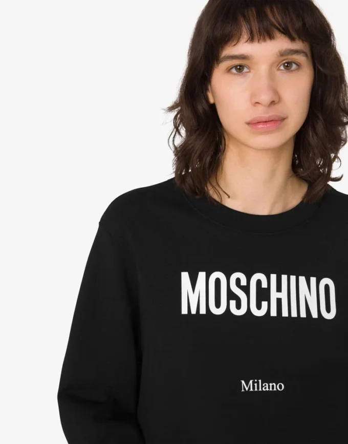 Sweat-shirt en coton biologique imprimé