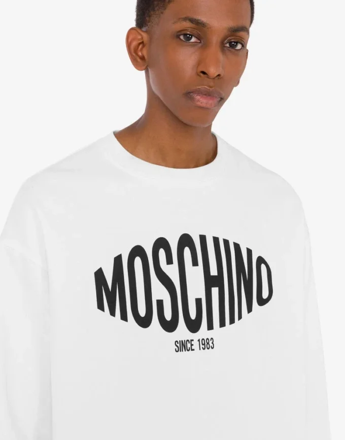 Sweat-shirt en coton biologique imprimé