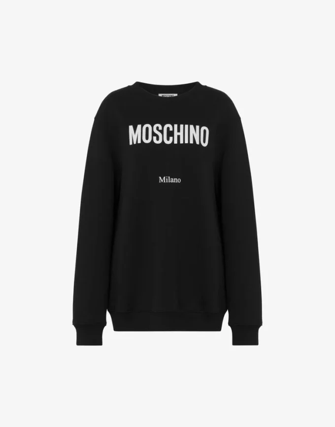 Sweat-shirt en coton biologique imprimé