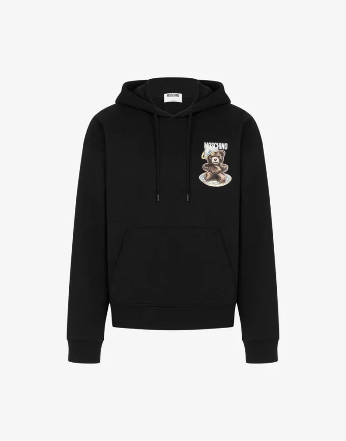Sweat-shirt en coton biologique Moschino Teddy Bear