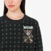Sweat-shirt en coton biologique Moschino Teddy Bear