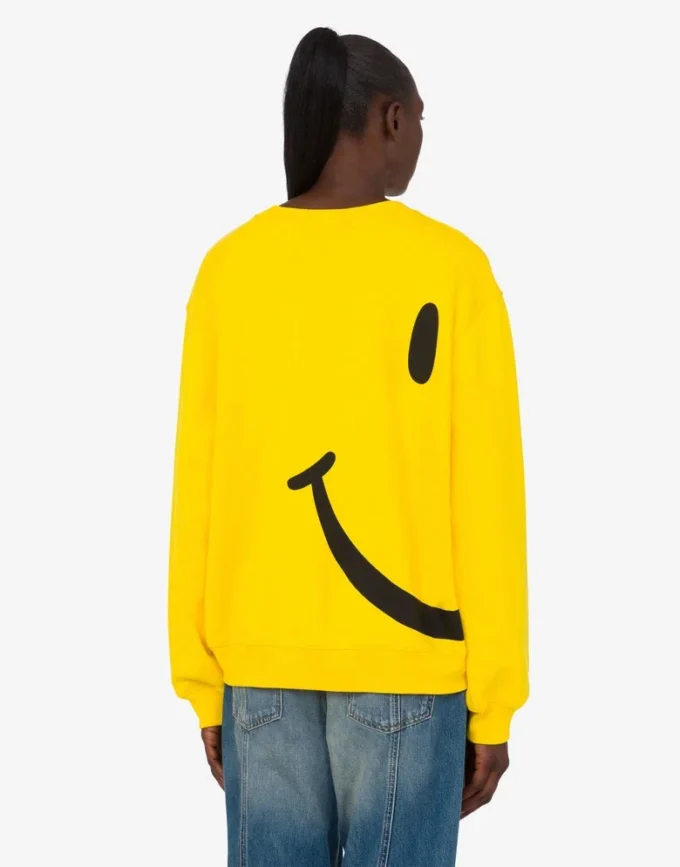 Sweat-shirt en coton biologique Smiley®