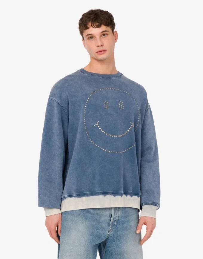 Sweat-shirt en coton biologique Smiley®