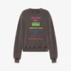 Sweat-shirt en coton imprimé