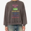 Sweat-shirt en coton imprimé