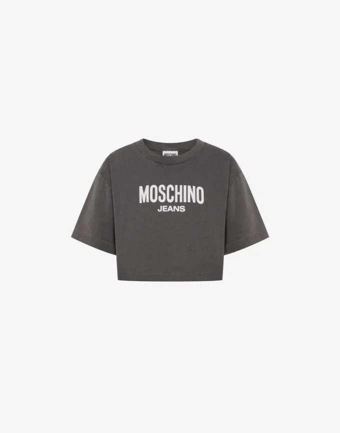 T-shirt court en jersey de coton imprimé