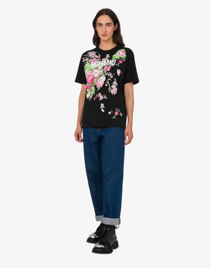 T-shirt en coton épais imprimé
