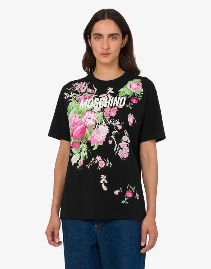 T-shirt en coton épais imprimé