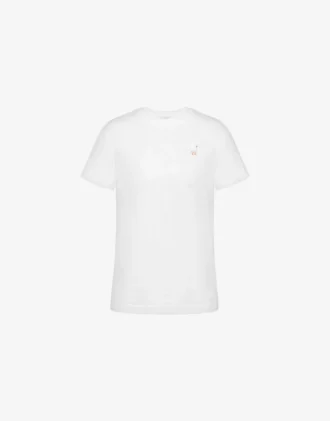T-shirt en jersey biologique Broderie oie T-shirt en jersey biologique Broderie oie