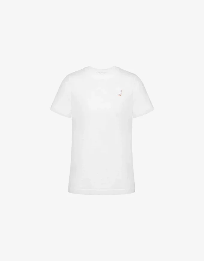 T-shirt en jersey biologique Broderie oie T-shirt en jersey biologique Broderie oie