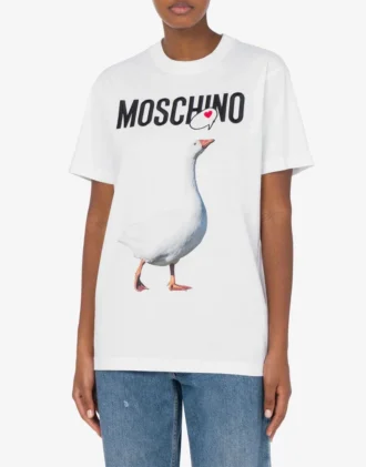 T-shirt en jersey biologique Imprimé oie T-shirt en jersey biologique Imprimé oie