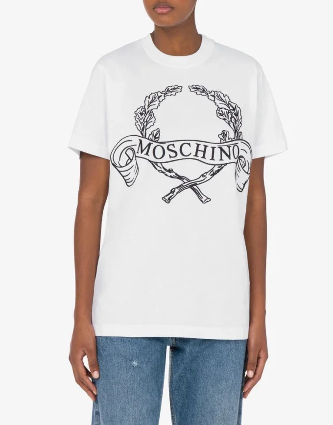 T-shirt en jersey biologique Logo Laurel Crown