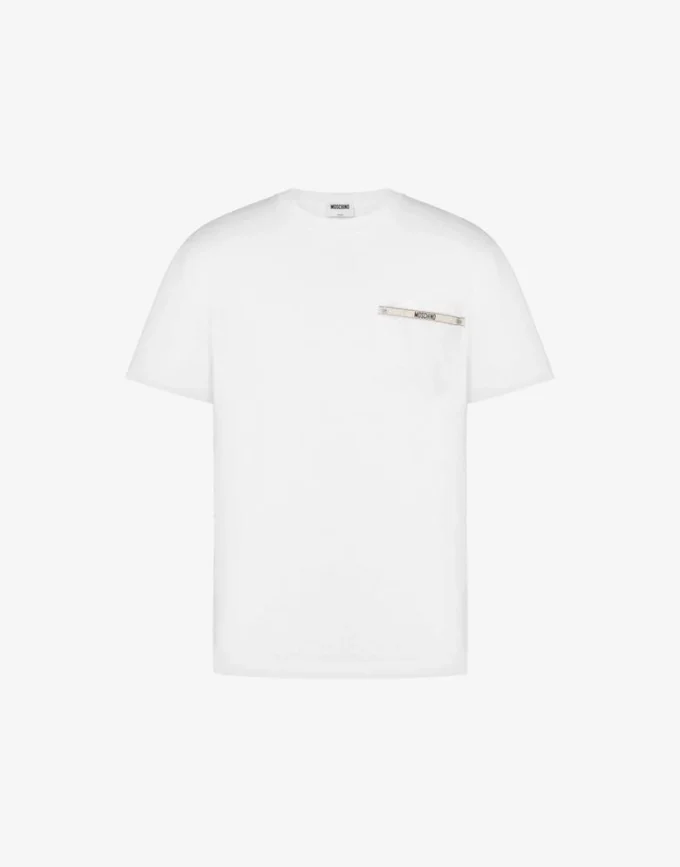 T-shirt en jersey de coton biologique brodé T-shirt en jersey de coton biologique brodé