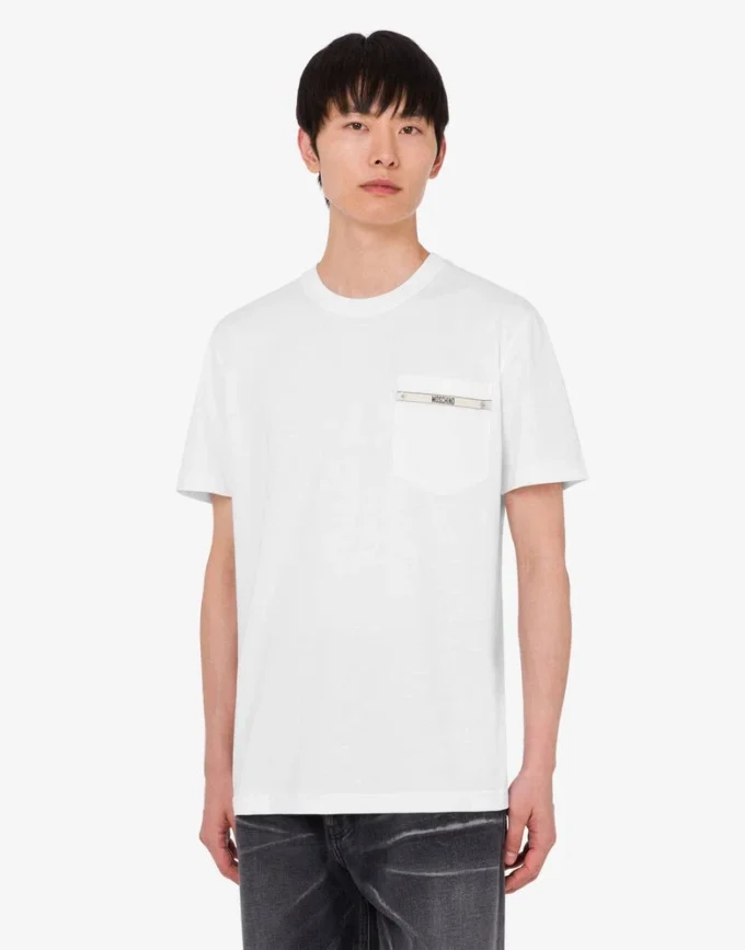 T-shirt en jersey de coton biologique brodé T-shirt en jersey de coton biologique brodé