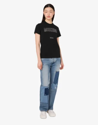 T-shirt en jersey de coton biologique décoré T-shirt en jersey de coton biologique décoré