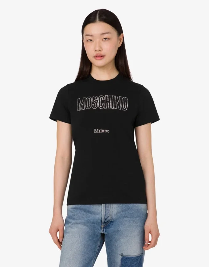 T-shirt en jersey de coton biologique décoré T-shirt en jersey de coton biologique décoré