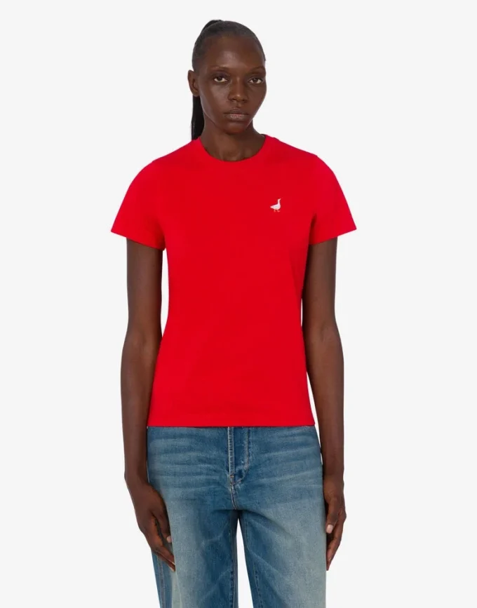 T-shirt en jersey de coton biologique Goose T-shirt en jersey de coton biologique Goose