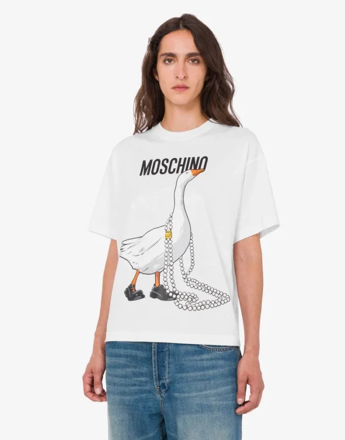T-shirt en jersey de coton biologique Goose T-shirt en jersey de coton biologique Goose