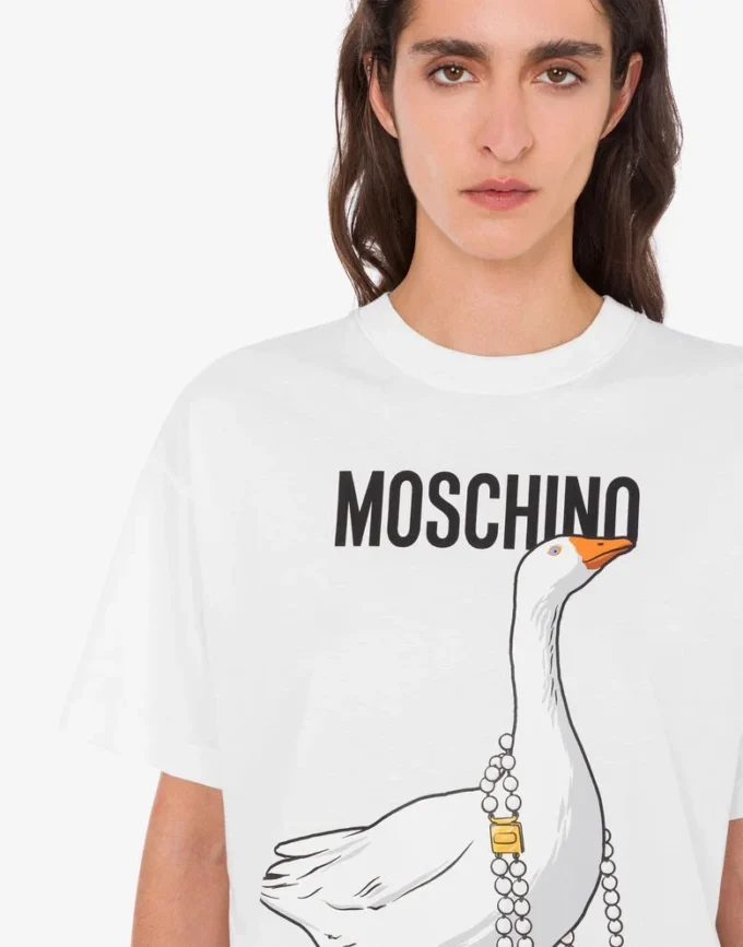 T-shirt en jersey de coton biologique Goose T-shirt en jersey de coton biologique Goose