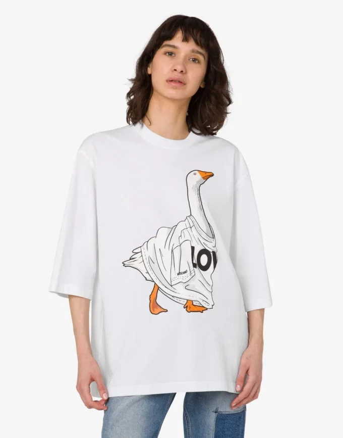 T-shirt en jersey de coton biologique Goose T-shirt en jersey de coton biologique Goose